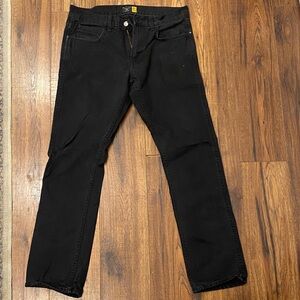 J. Crew Men's 484 Black Straight Jeans